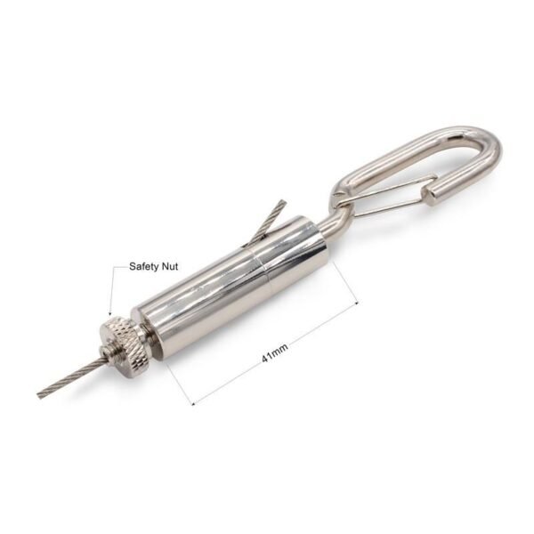 Suspension hardware cable gripper hook 1.5-2.0mm safety cap for light fixture hanging