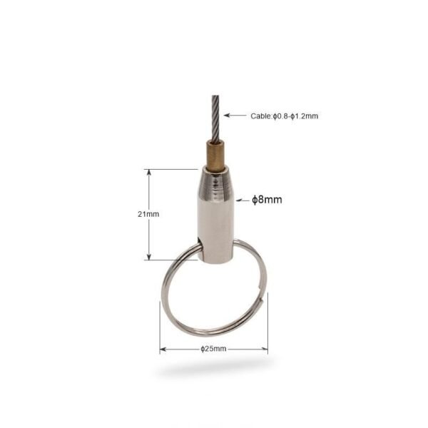Thin Wire Rope Cable Tension Clamp Cable Gripper Suspension Kit, 0.8-1.2mm light hanging hardware