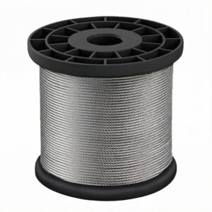 1.5mm 7X7 7X19 1X19 copper core galvanized steel cable for office LED panel light suspension