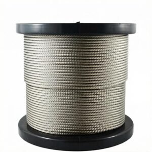 1.2mm 0.047 inch 7X7 7X19 1X19 copper core galvanized steel cable for trade show art installation rigging