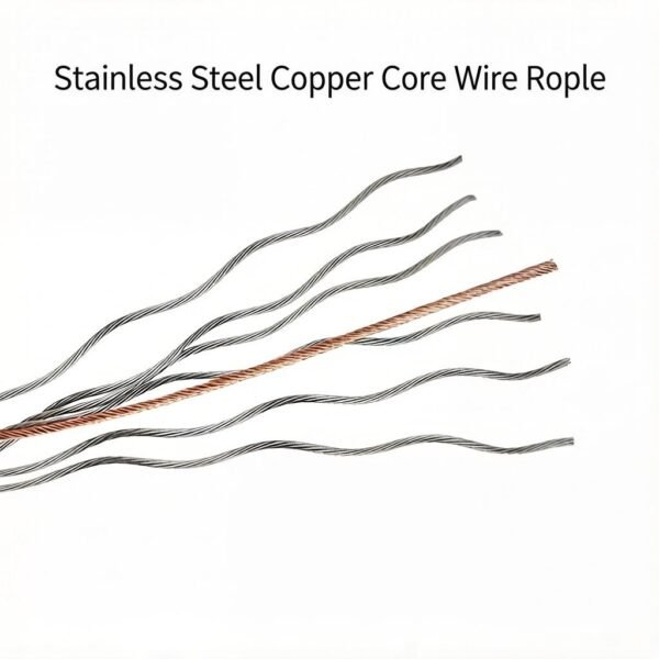 1.0mm 0.039 inch 7X7 7X19 1X19 copper core galvanized steel cable for gallery art display hanging