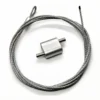 Loop cable gripper self‑locking clamp for retail signage and LED light box hanging Reverse Release Loop Cable Gripper 42×42×22mm, Fits 3.5‑5.0mm Wire Rope, Heavy‑Duty Self‑Locking Clamp for retail store display signage and LED light box suspension projects