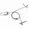 20×18×10MM aluminum mini adjustable looping gripper clip, cable gripper for 1.2mm 1.5mm wire rope, small overhead suspension hardware for lighting signage