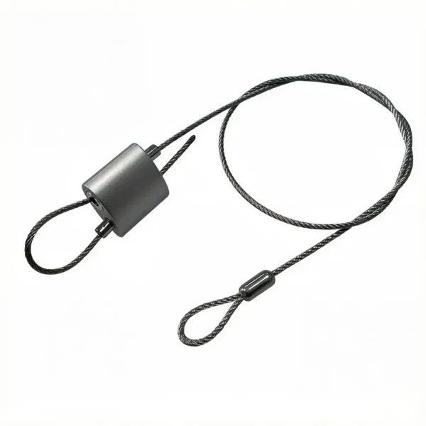 Factory aluminum mini looping gripper clip 20×18×10mm, adjustable cable gripper for 1.2‑1.5mm steel wire rope, OEM HVAC suspension hardware