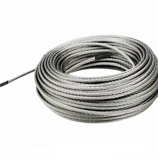 7×7 2.0mm (3/32″) PVC coated steel wire rope for HVAC duct seismic suspension and mechanical equipment hanging