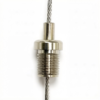 M10 thread brass safety wire cable grippers, holds 1.2-1.5mm wire rope securely. Safety hardware for ceiling mounted lighting fixtures. M10 Thread Brass Safety Wire Cable Grippers 1.2-1.5mm Wire Rope Holding Gripper