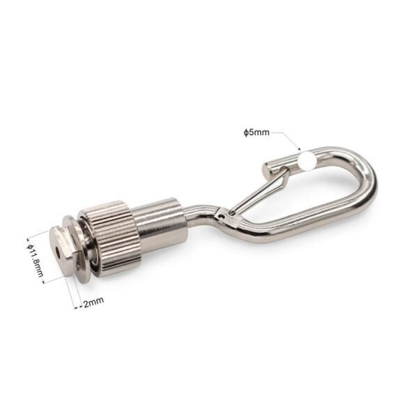 Gallery Exhibition Light Track Adjustable Cable Gripper Hook, 1.5-2.0mm wire rope hanging fitting