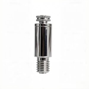 Mini inverted M6 cable gripper 0.8-1.0mm with safety nut, wire rope gland for light suspension system