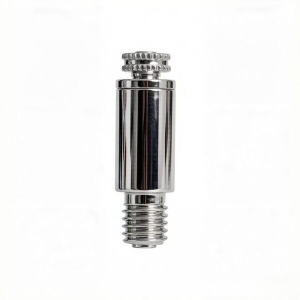 Mini inverted M6 cable gripper 0.8-1.0mm with safety nut, wire rope gland for light suspension system