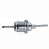 m10 thread spring loaded cable gripper, brass body with stainless steel internal spring, securely locks 1.2–1.5mm wire rope, ideal for ceiling-mounted LED panels and pendant lights. m10 spring loaded cable gripper brass body stainless steel spring, fits 1.2-1.5mm wire rope for ceiling light suspension lock
