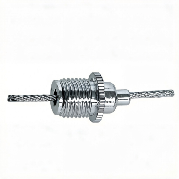 m10 spring loaded cable gripper brass body stainless steel spring, fits 1.2-1.5mm wire rope for ceiling light suspension lock