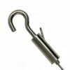 Heavy duty hook cable gripper for 1.2mm -1.5mm wire rope, load bearing cable hook clamp Wire rope hook cable gripper 1.2-1.5mm heavy duty steel cable hook gripper