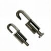 Wire Rope Hook Cable Gripper 1.8-2.8mm with Safety Lock Nut, cable suspension hook gripper for lighting