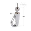 Wire Rope Hook Cable Gripper with Safety Nut 1.2-1.5mm, HVAC & linear light hanging hardware