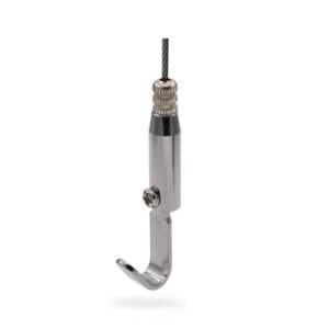 Zinc alloy hook cable gripper 0.8-1.2mm wire rope hook gripper
