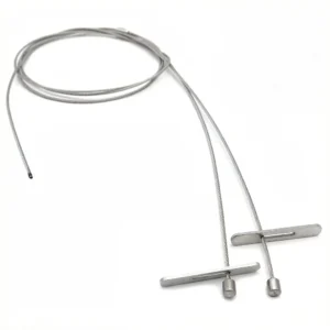 2-Leg 7x7 Wire Rope Sling Assembly with Paddle Ends – Heavy-Duty Flexible Hanging Cables for Plant Baskets, Garden Planters, Outdoor Decor, Lighting, Signs & Industrial Securing Applications