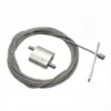 Multiple Size Aluminum Loop Cable Gripper Set, Dual Wire Lock Clamp for 1.5mm Aircraft Steel Rope Hanging System
