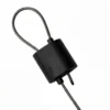Assorted Black Looping Wire Lock Grippers for Commercial Light Fixture Hanging