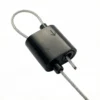 Black loop cable gripper lock 20×18×10MM for LED lamp ceiling hanging Delicate 20×18×10MM Two‑Way Black Loop Cable Gripper Locks, 1.5mm Wire Fixing Fastener for Lighting Pendant Light LED Lamp Hanging System
