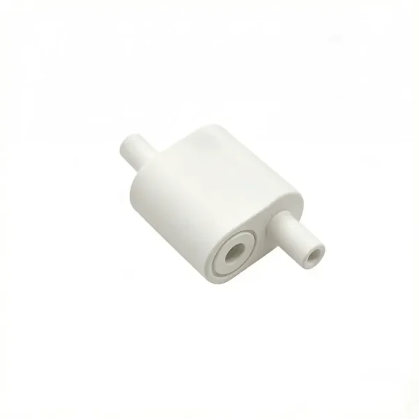 White Looping Cable Gripper Lock 20×18×10MM Installed on T‑Bar Ceiling Grid, Two‑Way 1.5mm Wire Clamp for Drop Ceiling Light Fixture