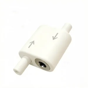 1.5mm Two‑Way White Loop Cable Gripper Lock 20×18×10MM Precision Holding Clamp For Retail Display Racks Overhead Hanging