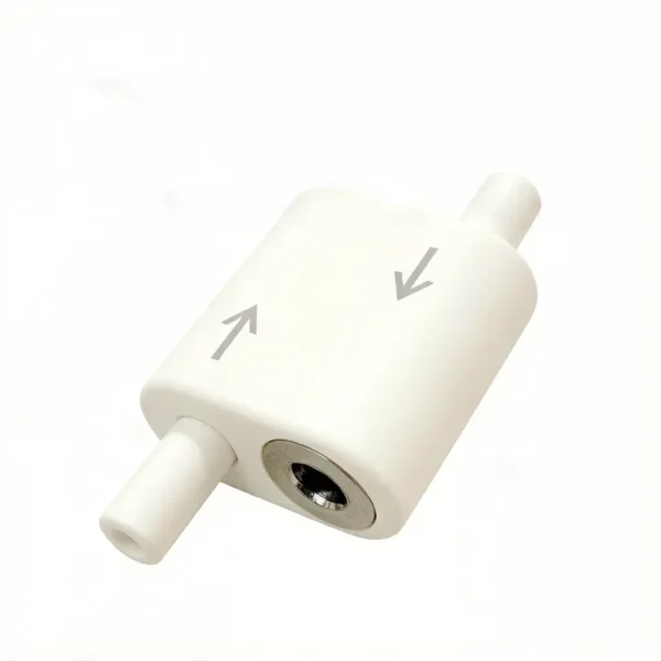 1.5mm Two‑Way White Loop Cable Gripper Lock 20×18×10MM Precision Holding Clamp For Retail Display Racks Overhead Hanging