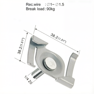 H-Style Track T-Bar Clip Lighting Track Rail Connector T Bar Clamp for Pendant Light