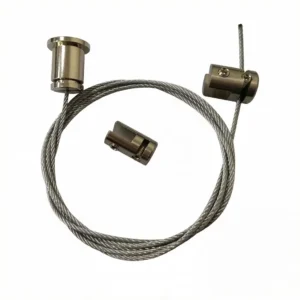 Heavy-Duty Custom Design Art Cable Hanging Kit, Ceiling Suspension for High-End Hotel Lobby Decor