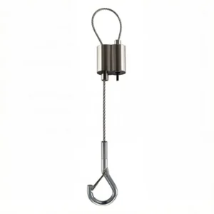 Wall Mounted Nickel Plated Picture Hanging System, Sturdy Metal Construction