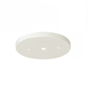Heavy Duty 5 1/8 Inch Ceiling Canopy Back Plate 1/8IP Slip Hole White Enamel For Villa Restaurant Lamp Fitting