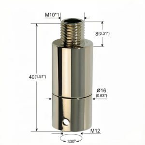 Metal Universal Ball Swivel Joint 180° Adjustable Rotating Mount Bracket for LED Panel Pendant Ceiling Lamp