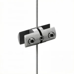 Glass Clamp Cable Display Fixture Wire Hanging System for Retail Window, Gallery, Office