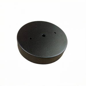 6 Inch Large Size Black Single Hole Ceiling Mount Plate Beyond Standard Size For Residential Commercial Lighting
