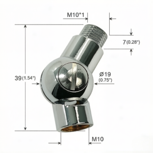 360 Degree Knuckle Universal Swivel Joint Adjustable Angle Connector With Centre Fixing Screw Lamp Hardware Parts