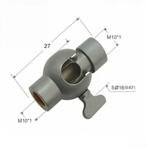 Custom Made 90° Angle Universal Swivel Joint Rotating Lamp Connector Swivel Parts for Indoor Light Fixture