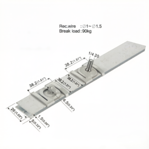 Durable H-Style T-Bar Track Clip Pendant Light Track Rail Fixing Clamp Hardware Fitting