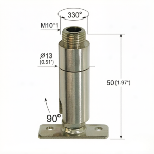 Popular Assembly Steel Steering Shaft Universal Swivel Joint Adjustable Angle Connector for Table Lamp Lighting