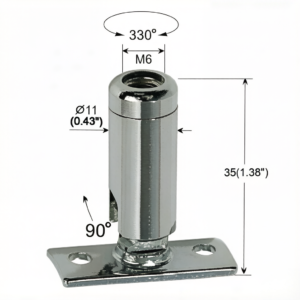 Lighting Accessories 360 Degree Rotation Adjustable Angle Universal Swivel Joint for LED Lamp