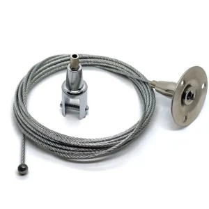 Custom Suspension Fork Cable Gripper, Adjustable Hanging System for Gallery, Retail & Exhibition Display Panel