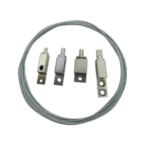 Commercial Grade OEM Cable Display Fixtures, Metal Panel Clamp Hardware for Museum Trade Show Wall Mount Display