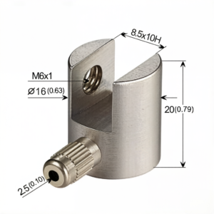 Frameless Glass Display Fixture Glass Clamp Double Sided Cable Clip for Gallery Picture Hanging System