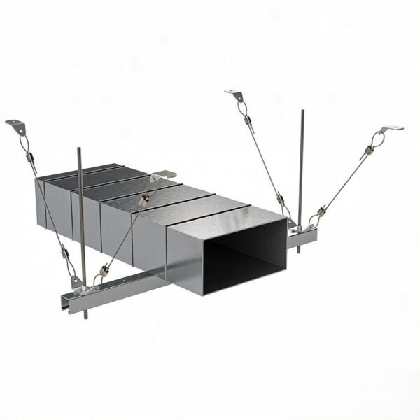 Robust Suspension Accessory 1.2-1.5mm, copper wire downward strut gripper for hvac ductwork and gallery display suspension