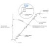 Downward strut channel gripper copper wire accessory 1.2-1.5mm, heavy duty hanging solution for hvac ductwork and gallery exhibits Strut Channel Gripper Copper Wire Hanging Accessory 1.2-1.5mm, robust downward mount suspension system for hvac gallery display