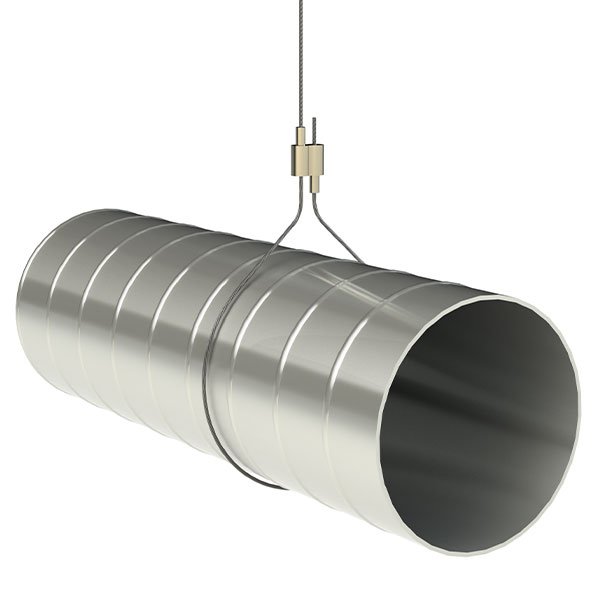HVAC Duct Copper Hanging Kit 1.8-2.0mm, tool-free suspension hanger for air duct mounting