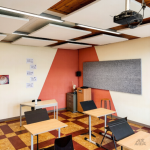 Multi-Size Eco-Friendly Polyester Fiber Acoustic Panels Dual Use Wall Ceiling Low VOC Reverberation Control Felt Panel