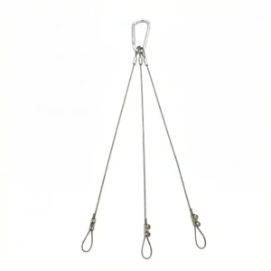 Plant Basket Hanging Toggle Hanger Kit | Stainless Steel Wire Cable Gripper End Fittings for Indoor Outdoor Flower Pot Suspension