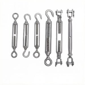 Drop Forged US Type Turnbuckle – Carbon Steel Open Body Wire Rope Tension Hardware