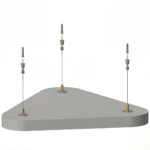Fully Customizable Acoustic Ceiling Suspension System Heavy Duty Connect Absorber Anchor 304 Stainless Steel Aircraft Cable Adjustable Height Lock Gripper For Square Round Wavy Sound Cloud Panels