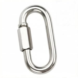 Mergorun M3.5 Screwlock Quick Link Lock Ring Oval Carabiner 304 Stainless Steel Anti-Rust Durable Multi-Purpose Hook for Hardware Outdoor Use