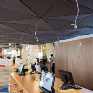 Multi-Dimensional 3D Profiled Acoustic Ceiling Tiles 595x595mm T24 T-Grid Compatible Interior Sound Dampening Panels